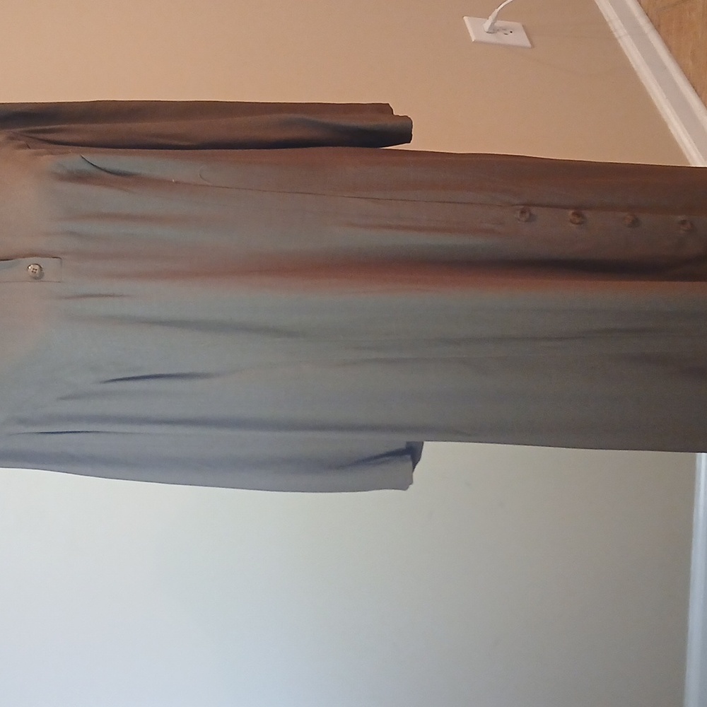 Chic Long Sleeve Brown Dress
